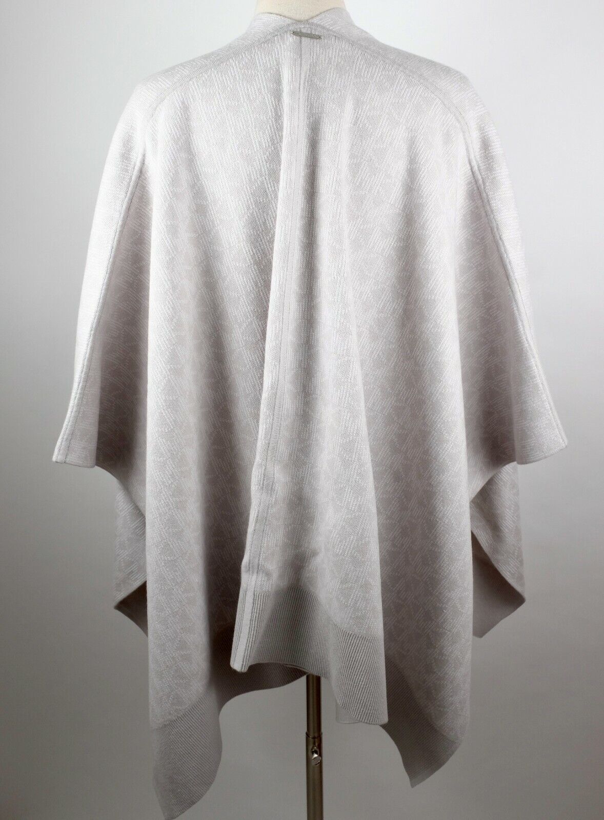 Michael Kors cape poncho jacket monogram gray whi… - image 4