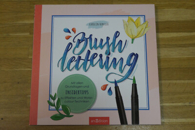 Brush Lettering Handlettering Watercolour Techniken #farbheldin