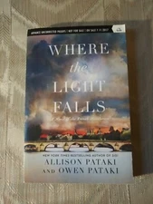 Where The Light Falls By Allison & Owen Pataki ARC Uncorrected Proof Novel Of...