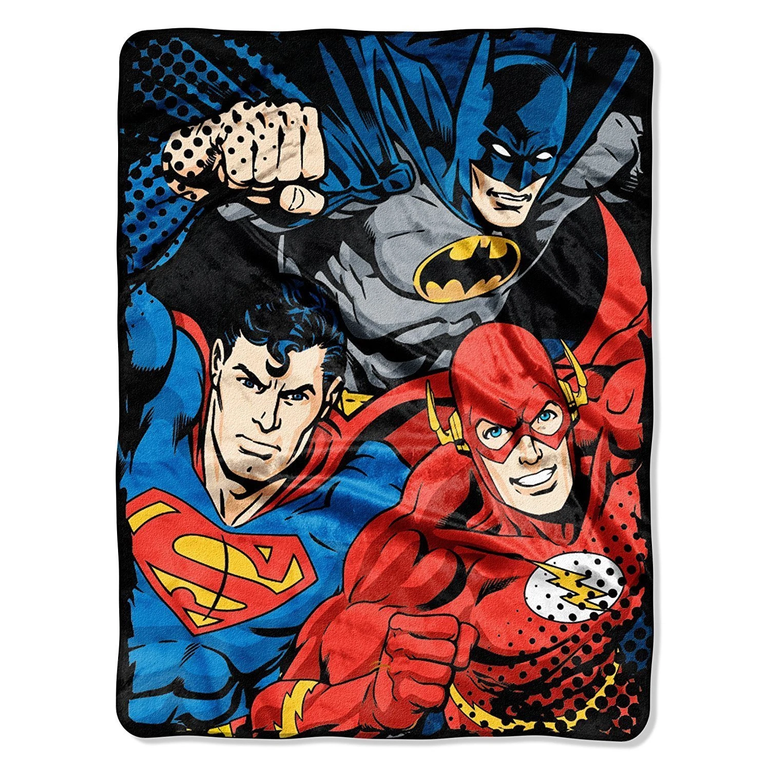 DC Comics Justice League Classic Logo Super Plush Soft Throw Blanket