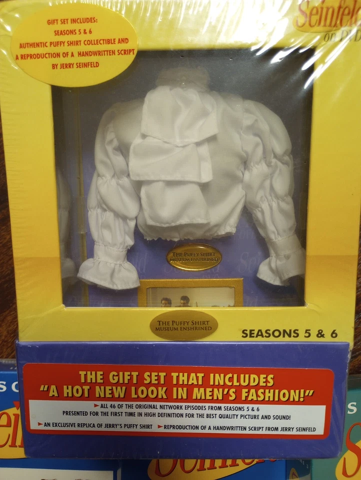 Seinfeld Series on DVD Seasons 1 2 3 4 5 6 The Puffy Shirt Gift Box Set Script - Image 2 of 4