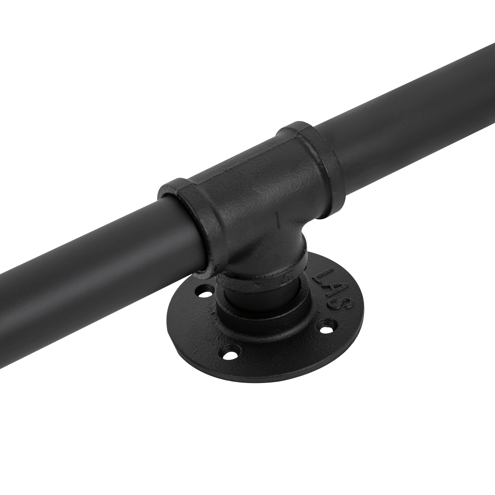 7 Ft for In/Outdoor Black Modern Handrail Stair Railing Hand Rail Wall-mounted