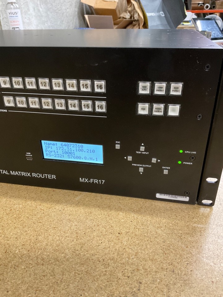 Lightware MX-FR17 17x17 Digital Matrix Router With Cards HDMI See ...