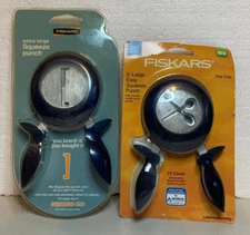 Set Of 2 Fiskars X-Large Squeeze Punches: Snip Snip & You Brack-it You Bought It