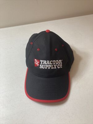 Tractor Supply Co Adjustable Strap Black/Red Hat