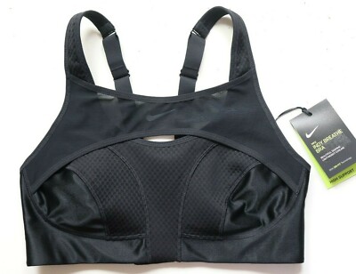 NIKE ALPHA ULTRABREATHE TRAINING HIGH SUPPORT TIGHT BRA - BLACK CZ4451-010  - S | eBay