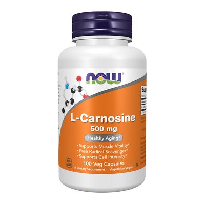 Carnosine Muscle Vitality Supplement Off White 100 Capsules Healthy Aging