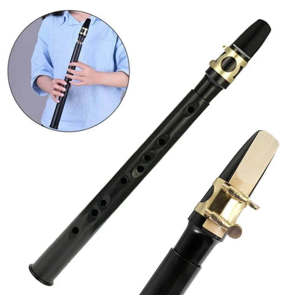 Mini Pocket Saxophone C Key Sax Woodwind Instrument with Carrying