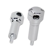 5.0 " Tall Chrome 1.0" Handlebar Risers Kit for Harley 97-Later Springer Softail