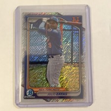 2024 Bowman Chrome #BCP-162 Julio Zayas Shimmer Refractor