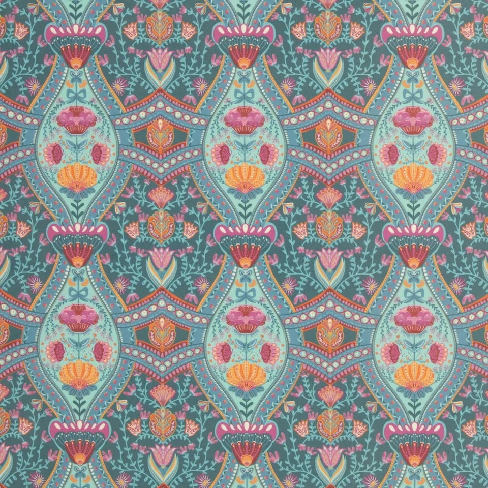 Samt Boho Velvet Ranken, smaragd - Bild 2 von 2