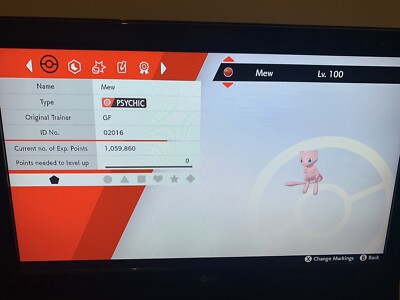 Mew Pokemon Schwert und Schild Perfect IV