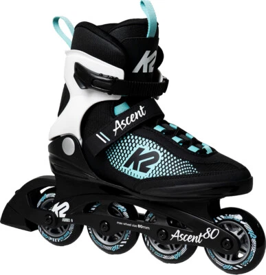 K2 Inliner Inline Skates ASCENT 80 W Inline Skate black/white/turquise Fitness