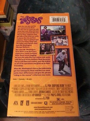 The Wash RARE Lions Gate film 2001 VHS Dr. Dre Snoop Dogg car wash