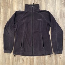 Columbia Women's Black Fleece Jacket Size Small Long Sleeve Full Zip Up Outdoors