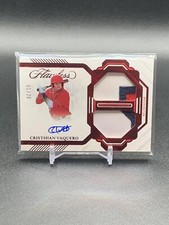2023 Panini Flawless Cristhian Vaquero Dual Patch Red Foil Auto /20 Nationals