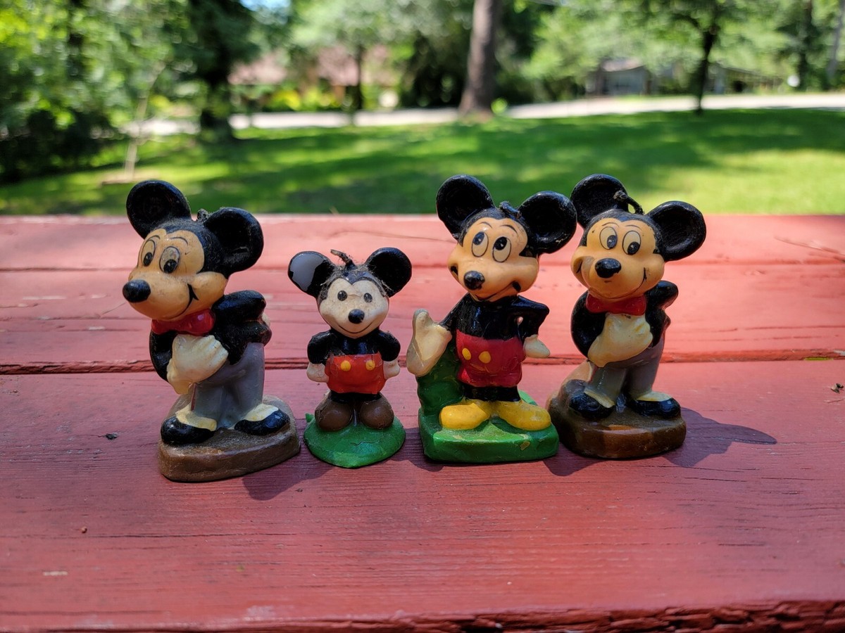 Mickey’s Season of Song キャンドル 未使用 希少 4 Antique Mickey Mouse Unused Candles Lot Rare Collectible
