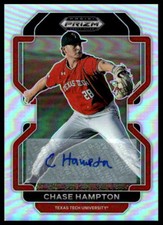 Chase Hampton 2022 Panini Prizm Draft Picks #PDP190 Base Autographs Silver Auto