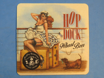 Beer Coaster: CRAFTY BAVARIAN Brewing Co Hop Dock Wheat ~ Sydney, AUSTRALIA; Dog