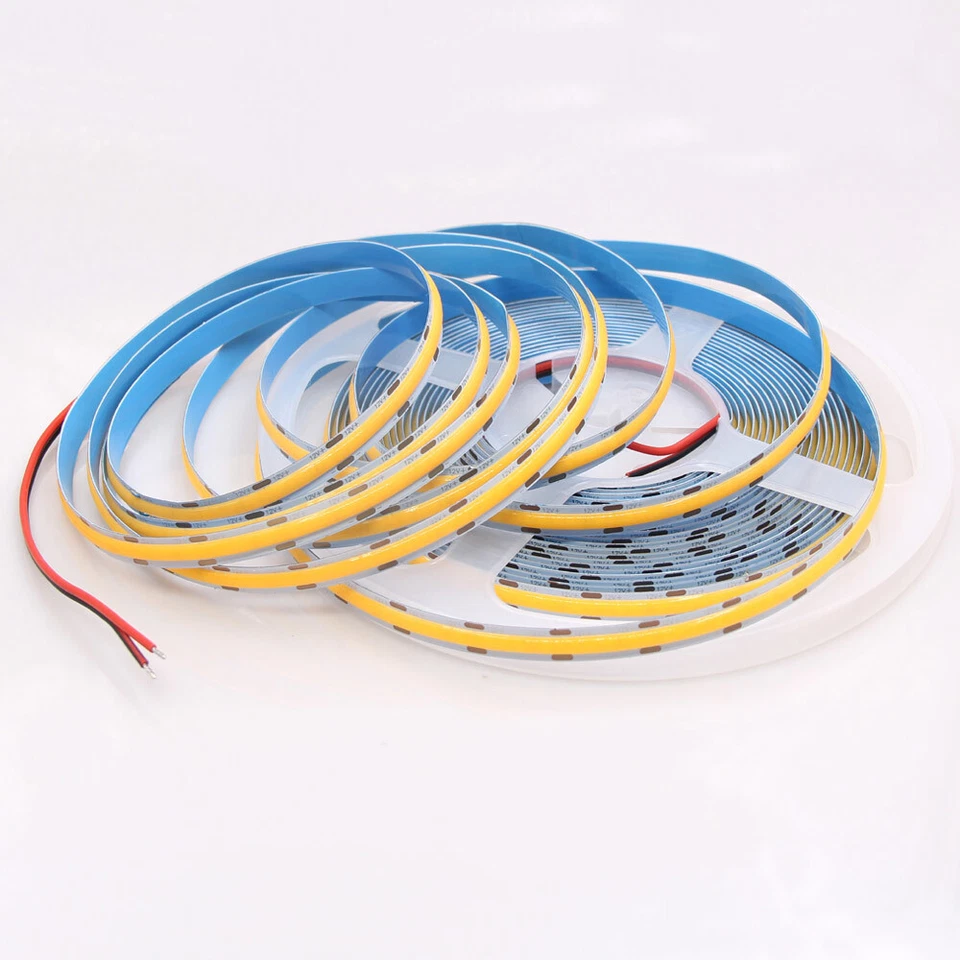 Tira LED 5M 10M COB 12V 24V 320LEDs/M Alta Densidad Flexible FOB Cinta Luces LED Foto 4 de 4
