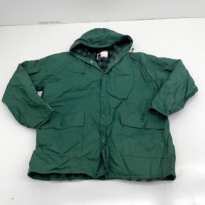 OZARK TRAIL スイングトップ　90s Vintage Ozark Trail Green PVC Long Sleeve Button-Up Rain Jacket