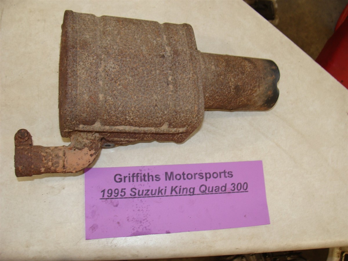1995 SUZUKI KING QUAD 4WD 300 oem muffler spark arrestor silencer
