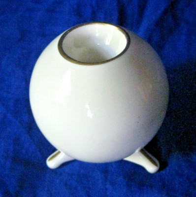 Lindner Keups Bavaria Porcelain Spherical Art Deco Candle Holder