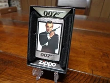 JAMES BOND 007 IN SUIT TUX WITH PISTOL SEAN CONNERY ZIPPO LIGHTER MINT IN BOX