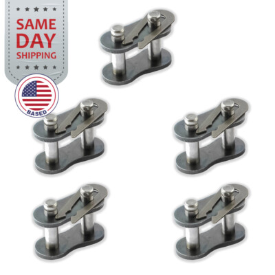 (5) #80H Heavy Duty Roller Chain Connecting Links