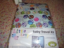 NEW NIP Little Lumps Baby Travel kit changing mat bottle carrier case suckers