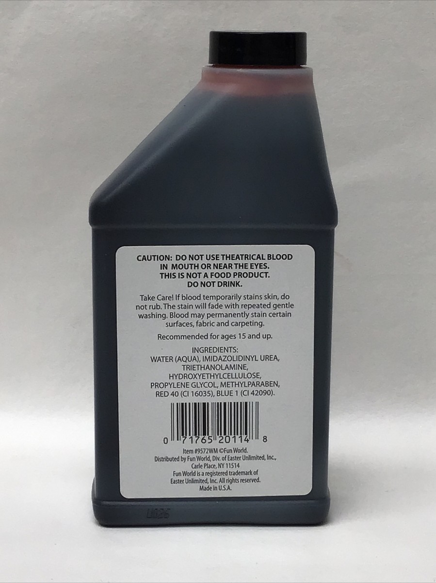 Fun World One Gallon Of Fake Blood - Non-Toxic, Realistic Hollywood Style