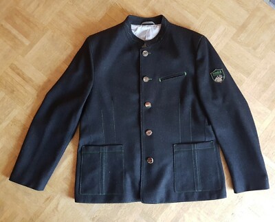 Loden-Trachtenjacke 100% Schurwollfilz * Gr. 27 grau - Manufaktur Grasegger