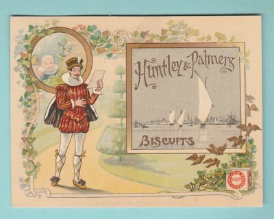 HUNTLEY & PALMERS KEKSKARTE - WERBUNG - SHAKESPEARIAN ( A ) - 1900