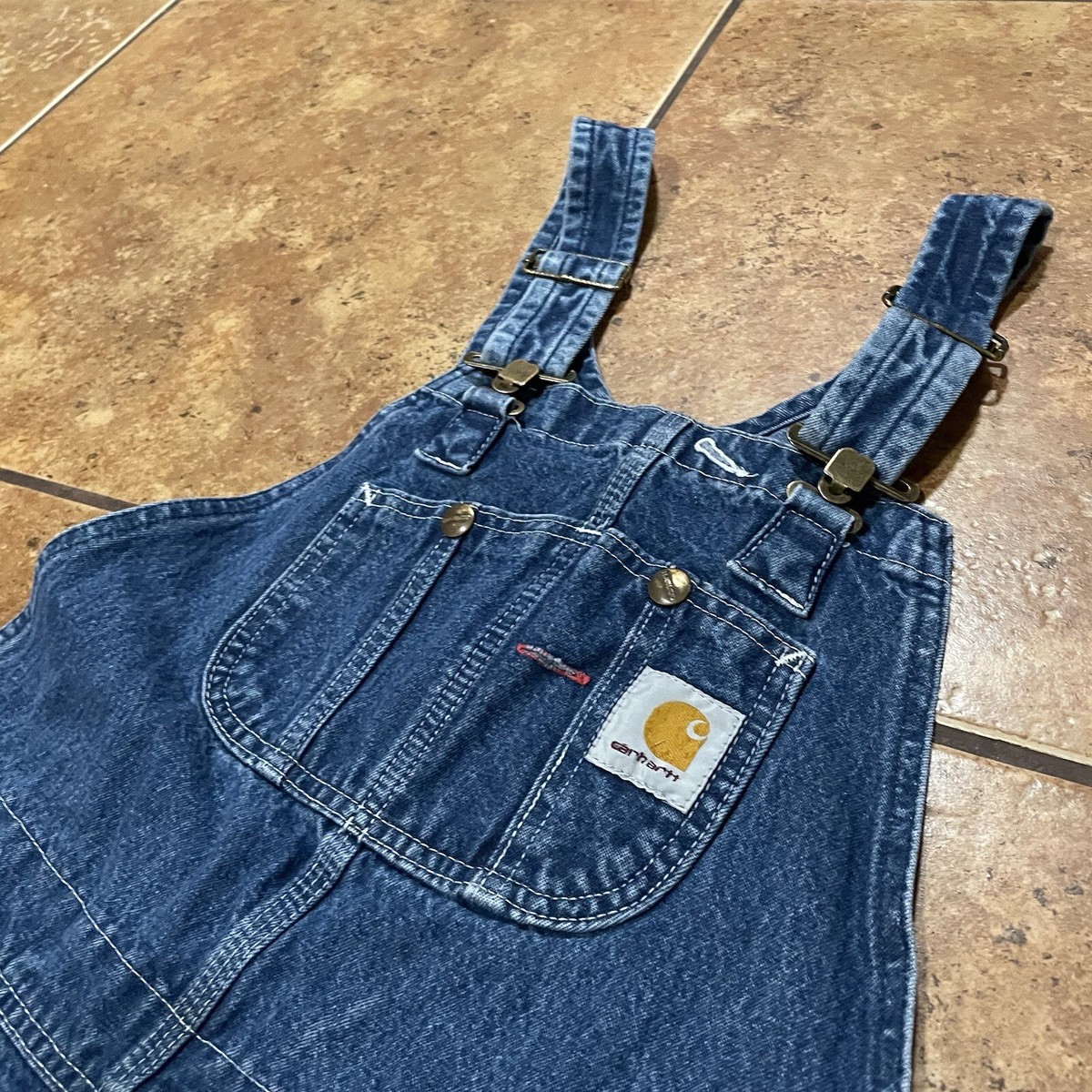carhartt カーハート オーバーオール R07-DST 30×30 VTG Carhartt Overalls Mens 32 x 30 Blue Jean Denim Bib R07