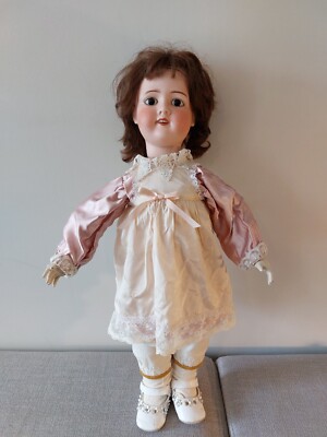 ANCIENNE POUPÉE FLEISCHMANN Antique Doll 53cm Jumeau Alsacienne £166.58