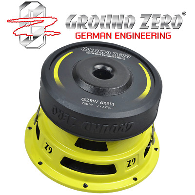 Ground Zero GZRW6XSPL SPL Subwoofer Radioactive Serie 16,5 cm 2 x 2 Ohm 700 Watt