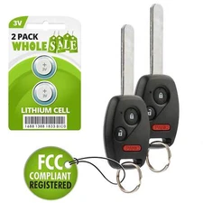 2 Replacement For 2008 2009 2010 2011 2012 2013 2014 Honda Fit Key Fob Remote