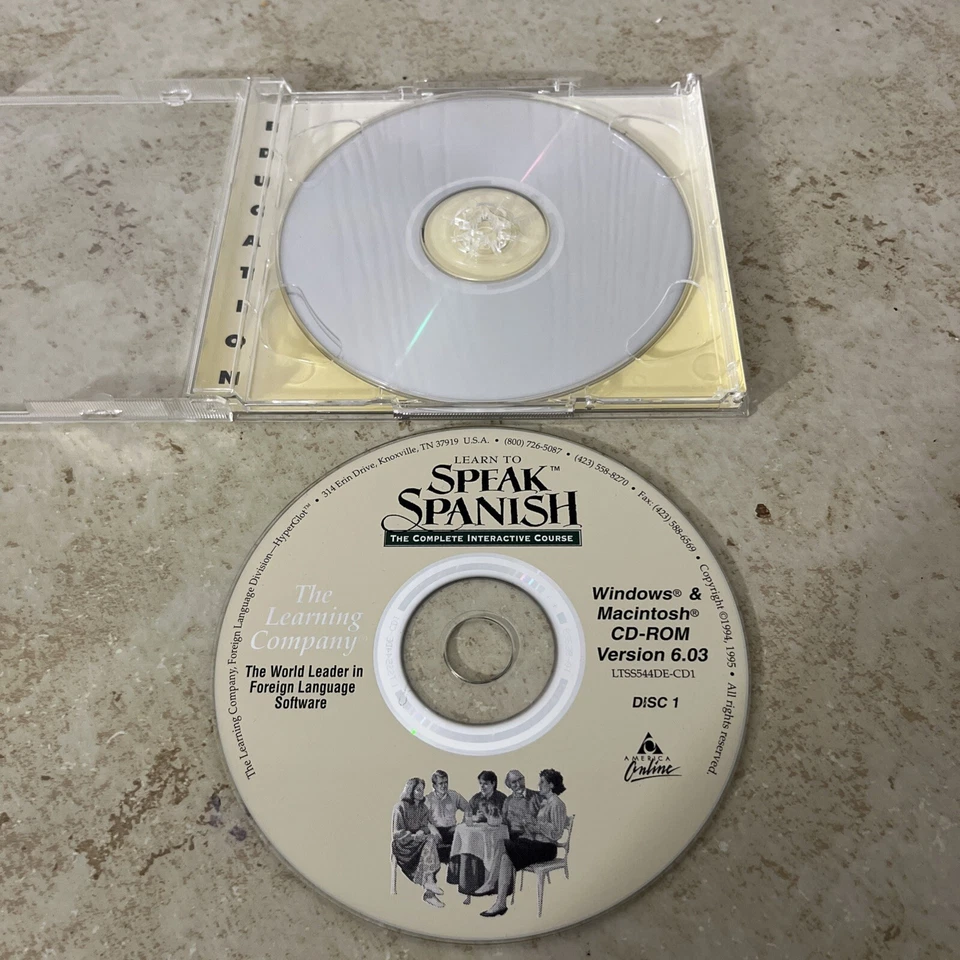 Learning Company Learn To Speak Spanish Software CD Windows 2 Discs - Image 2 of 2