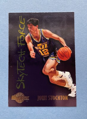 1994-95 Skybox Premium John Stockton SkyTech Force #SF29 HOF Utah Jazz