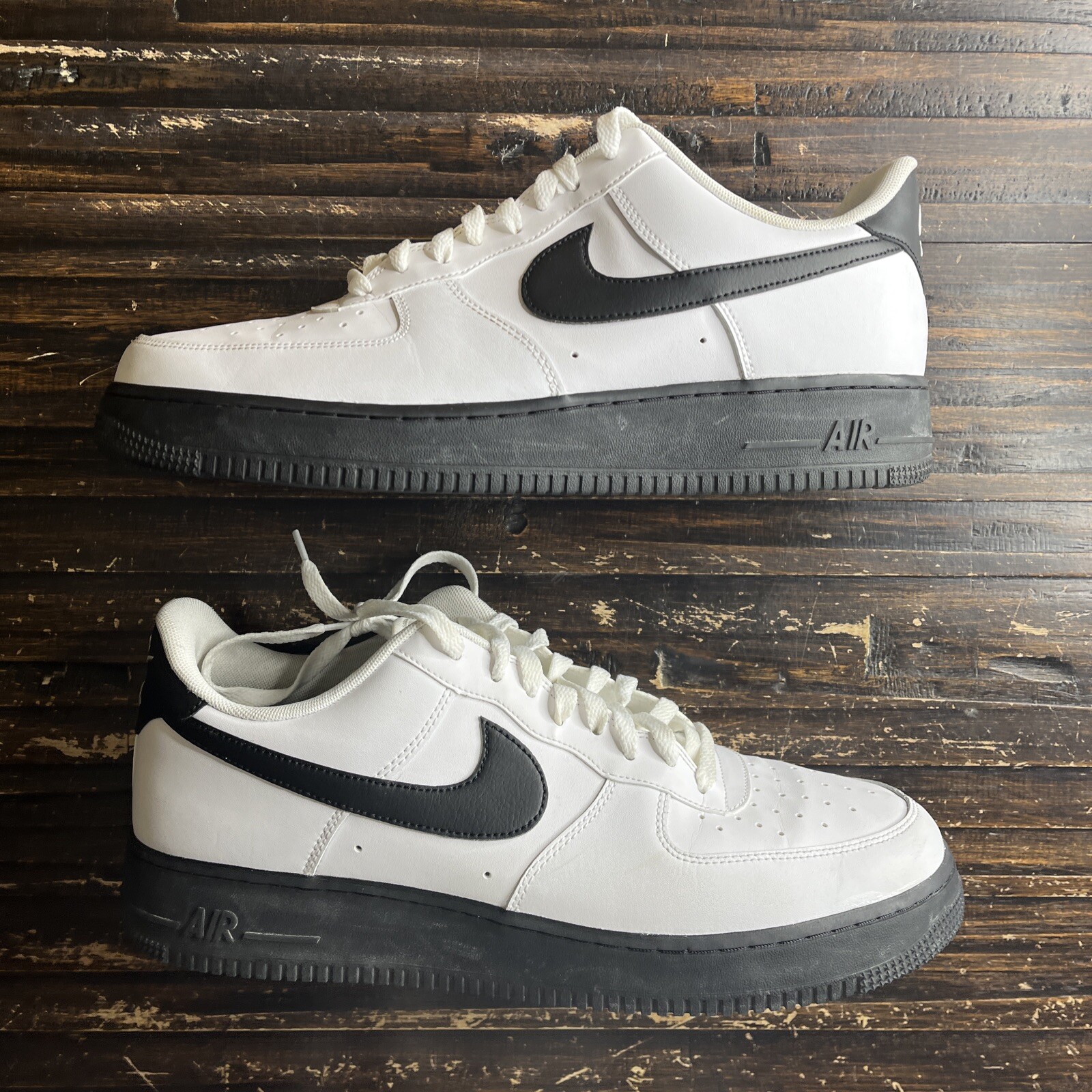 Size 13 - Nike Air Force 1 Low White Black Sole 2020 CK7663-101 | eBay
