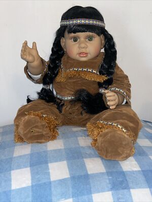 Native Baby Doll Sweet & Innocent Collection Heritage Mint 20  Large Doll (RARE)