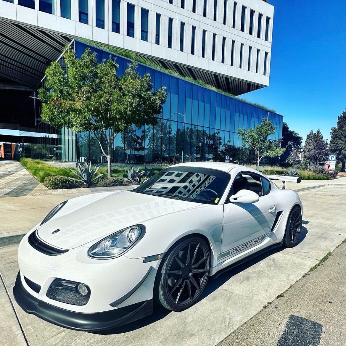 20” ROHANA RFX2 MATTE BLACK CONCAVE WHEELS FOR PORSCHE 718 CAYMAN