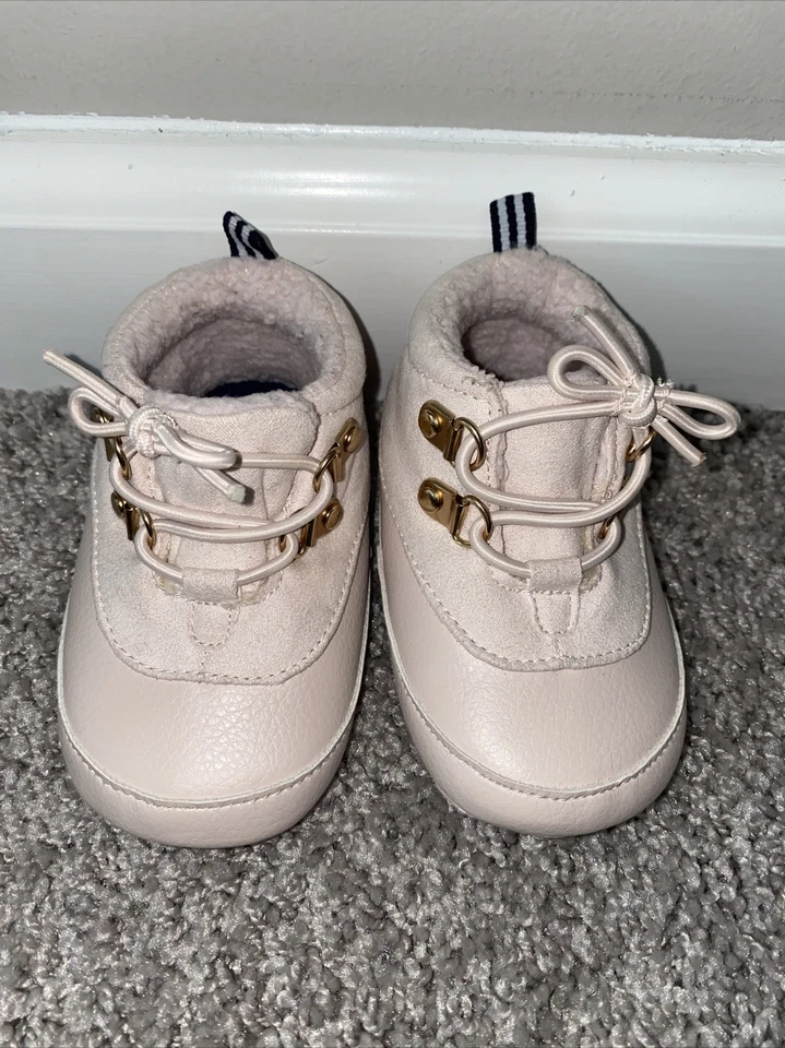 Bota de pato de piel sintética Nautica en rosa talla 4 suelas suaves bebé niña nueva sin etiquetas Foto 2 de 4