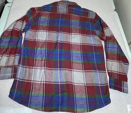 Vtg Pioneer Pace Heavy Cotton Button Down Flannel Shirt Lumberjack Grunge Y2K - Picture 5 of 5
