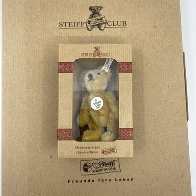 Steiff 2001 Annual Club Gift Bear - 7cm, Gold Mohair EAN:420092