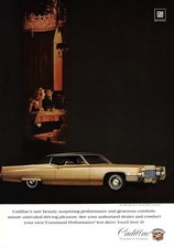 1969 Cadillac Coupe Deville Rare Beauty Surprising Vintage Print Ad
