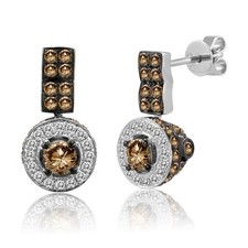 Le Vian 14K White Gold Dangle/Drop Earrings 1 7/8 cts Diamond Jewelry for Women