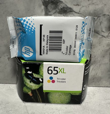 Lot of 2 Genuine HP 65XL/65 Tri-Color Original Ink Cartridge 2025-2026