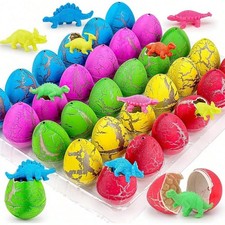 60PCS Hatching Dinosaur Eggs Toys   Party Favors, Birthday Gifts, Classroom P...