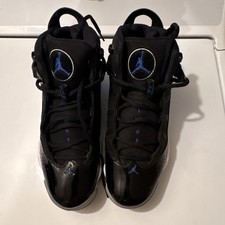 Jordan 6 Rings Space Jam Black Blue White Men's Athletic Sneaker 322992-016